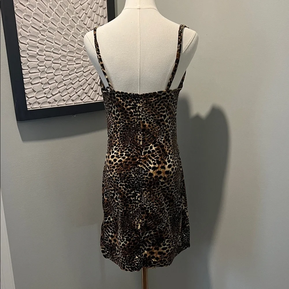 Frederick's of Hollywood Brown Leopard Mini Dress - Picture 4 of 6